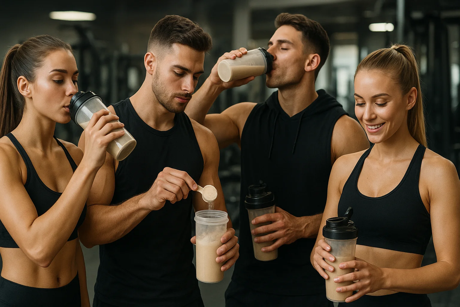 Pessoas que aprenderam para escolher os suplementos certo