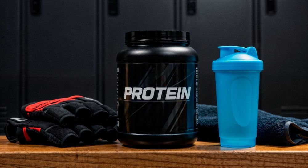 Suplementos esenciáis de whey protein, vitaminas e minerais